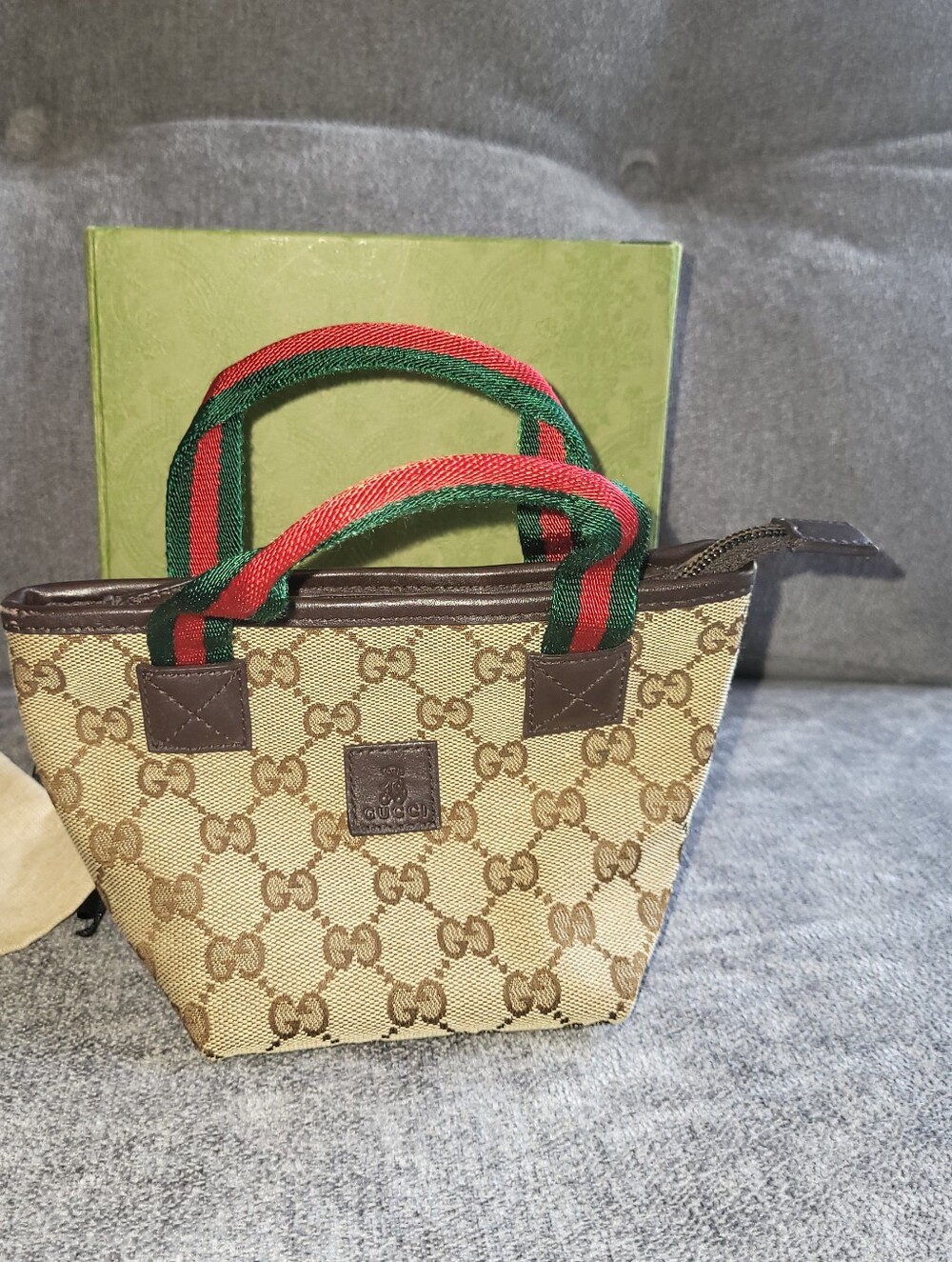 GUCCI Mini GG Canvas Web Childrens Handbag
